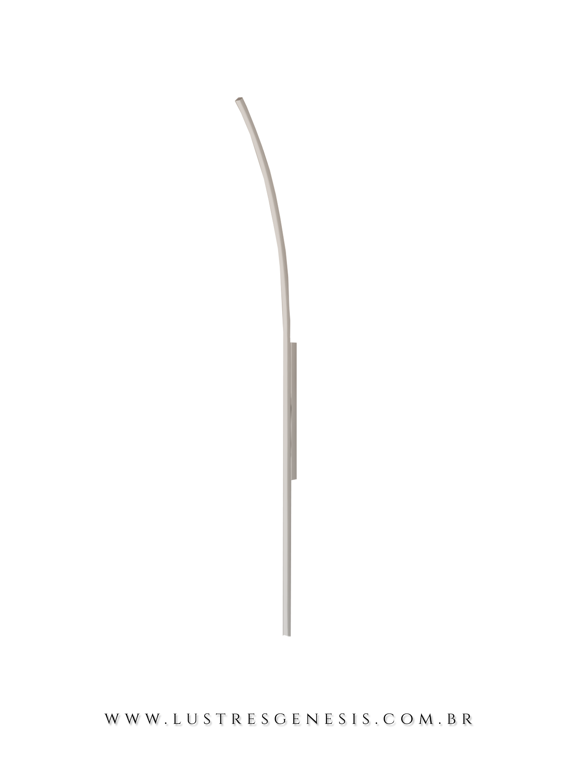 Arandela moderna fio de 50cm na cor preta, design minimalista e resistente, ideal para uso em áreas externas e decoração interna.